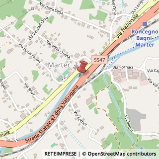 Mappa Via Orto S. Antonio, 17/A, 38050 Roncegno Terme, Trento (Trentino-Alto Adige)