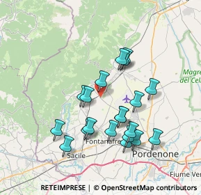 Mappa Via Pordenone, 33070 Budoia PN, Italia (6.7295)