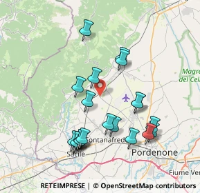 Mappa Via Pordenone, 33070 Budoia PN, Italia (7.419)