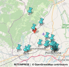 Mappa Via Pordenone, 33070 Budoia PN, Italia (9.041)