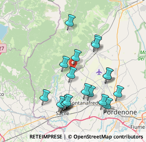 Mappa Via Rojal, 33070 Budoia PN, Italia (7.498)