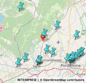 Mappa Via Rojal, 33070 Budoia PN, Italia (10.434)