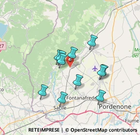 Mappa Via Rojal, 33070 Budoia PN, Italia (5.73091)