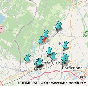 Mappa Via Rojal, 33070 Budoia PN, Italia (7.3435)