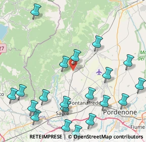 Mappa Via Rojal, 33070 Budoia PN, Italia (10.5615)