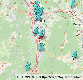 Mappa Via di Madonna Bianca, 38100 Trento TN, Italia (4.36)