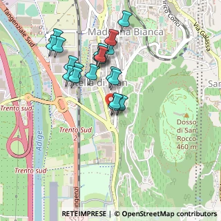 Mappa Via di Madonna Bianca, 38100 Trento TN, Italia (0.4145)