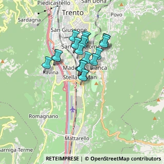 Mappa Via di Madonna Bianca, 38100 Trento TN, Italia (1.3115)