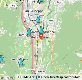 Mappa Via di Madonna Bianca, 38100 Trento TN, Italia (3.31364)