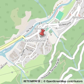 Mappa Via San Lorenzo, 11, 24020 Valbondione, Bergamo (Lombardia)