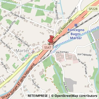 Mappa Via Nazionale, 20, 38050 Roncegno Terme, Trento (Trentino-Alto Adige)