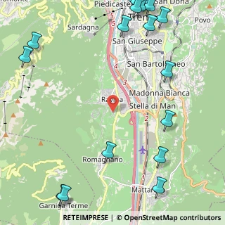 Mappa Via San Marina, 38100 Ravina TN, Italia (3.438)