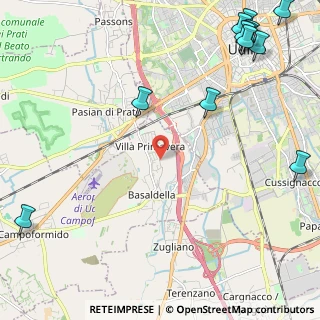 Mappa Viale dei Patriarchi, 33030 Campoformido UD, Italia (3.39833)