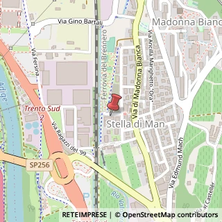 Mappa Via di Stella di Man, 53, 38123 Trento, Trento (Trentino-Alto Adige)