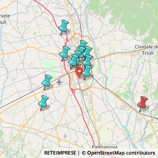 Mappa Piazzale dell'Agricoltura, 33100 Udine UD, Italia (5.8375)