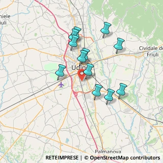 Mappa Piazzale dell'Agricoltura, 33100 Udine UD, Italia (6.255)