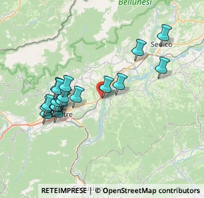 Mappa Via Ponach, 32030 Cesiomaggiore BL, Italia (7.08111)
