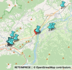 Mappa Via Ponach, 32030 Cesiomaggiore BL, Italia (4.96125)