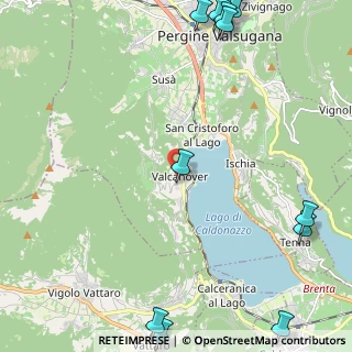 Mappa Fraz. Valcanover, 38057 Calceranica al Lago TN, Italia (3.495)