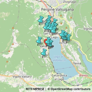 Mappa Fraz. Valcanover, 38057 Calceranica al Lago TN, Italia (1.311)