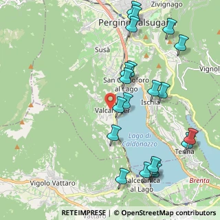 Mappa Fraz. Valcanover, 38057 Calceranica al Lago TN, Italia (2.391)