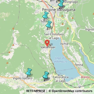 Mappa Fraz. Valcanover, 38057 Calceranica al Lago TN, Italia (3.49333)
