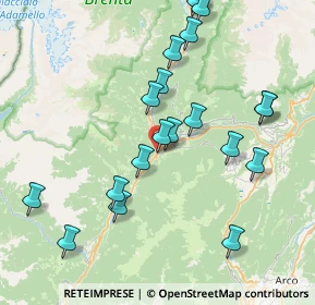 Mappa Via Corpi Franchi, 38079 Tione di Trento TN, Italia (8.37)
