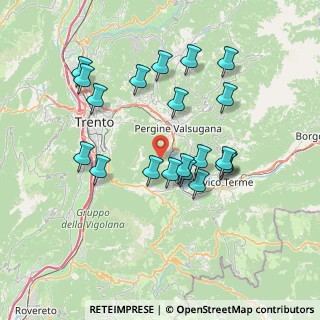 Mappa Localita' Maso Frizzi, 38057 Pergine Valsugana TN, Italia (6.963)