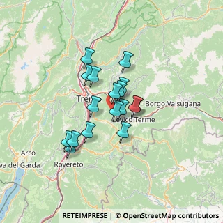 Mappa Localita' Maso Frizzi, 38057 Pergine Valsugana TN, Italia (9.62765)