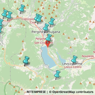 Mappa Via Miralago, 38057 Pergine Valsugana TN, Italia (5.88571)