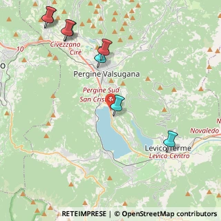 Mappa Via Miralago, 38057 Pergine Valsugana TN, Italia (6.6925)