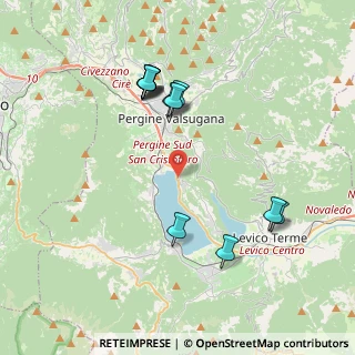 Mappa Via Miralago, 38057 Pergine Valsugana TN, Italia (3.95417)