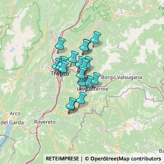 Mappa Via Miralago, 38057 Pergine Valsugana TN, Italia (8.826)