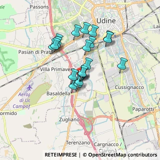 Mappa Via della Fonderia, 33030 Campoformido UD, Italia (1.367)