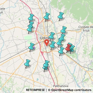Mappa Partigross, 33100 Udine UD, Italia (7.41333)