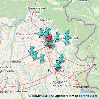 Mappa Via Mestre, 33100 Udine UD, Italia (9.375)