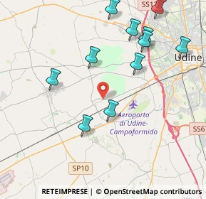 Mappa Via Udine, 33030 Campoformido UD, Italia (4.34273)