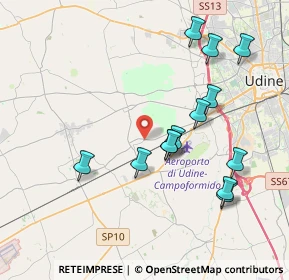 Mappa Via Udine, 33030 Campoformido UD, Italia (3.86385)