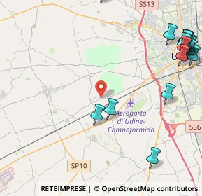 Mappa Via Udine, 33030 Campoformido UD, Italia (6.32)