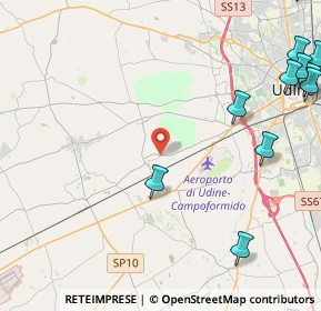 Mappa Via Udine, 33030 Campoformido UD, Italia (6.91154)