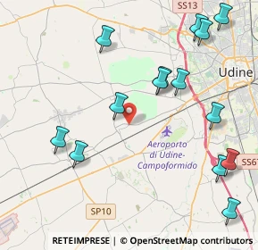Mappa Via Udine, 33030 Campoformido UD, Italia (4.895)