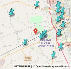 Mappa Via Udine, 33030 Campoformido UD, Italia (5.25611)