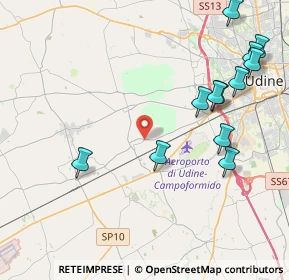 Mappa Via Udine, 33030 Campoformido UD, Italia (4.82333)