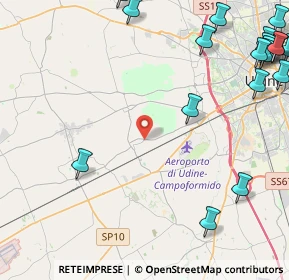 Mappa Via Udine, 33030 Campoformido UD, Italia (6.7805)