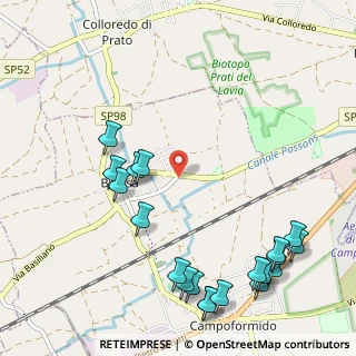 Mappa Via Udine, 33030 Campoformido UD, Italia (1.361)