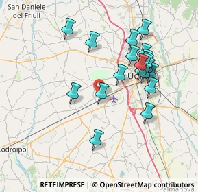 Mappa Via Udine, 33030 Campoformido UD, Italia (7.1215)