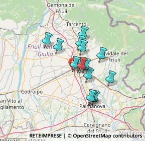 Mappa Strada dei Lecci, 33030 Campoformido UD, Italia (9.96067)