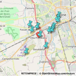 Mappa Strada dei Lecci, 33030 Campoformido UD, Italia (1.63143)