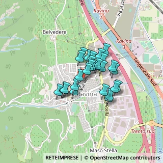 Mappa Via della Croce, 38123 Ravina TN, Italia (0.28407)