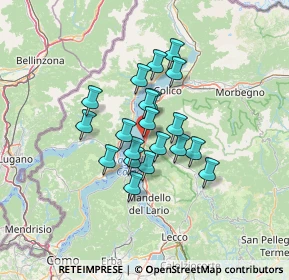 Mappa Frazione Bonzeno, 23822 Bellano LC, Italia (9.385)